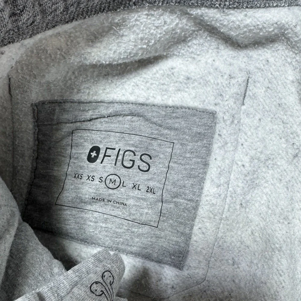 Figs Gray Fleece Jogger Sweatpants Joggers Scrubs Nurse Doctor Hospital Soft